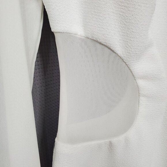 Vintage Arden B L Dress BodyCon Sheer Cut Out Long Sleeve Winter White Trendy - Picture 8 of 14